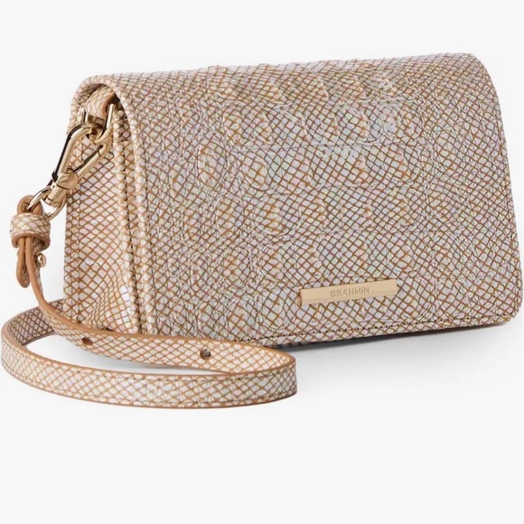 Brahmin Iridescent Tiramisu Minuet Leather Crossbody Bag ❤️🔥 - Picture 16 of 17